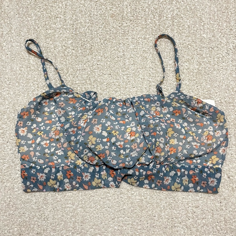 Floral Cropped Tank